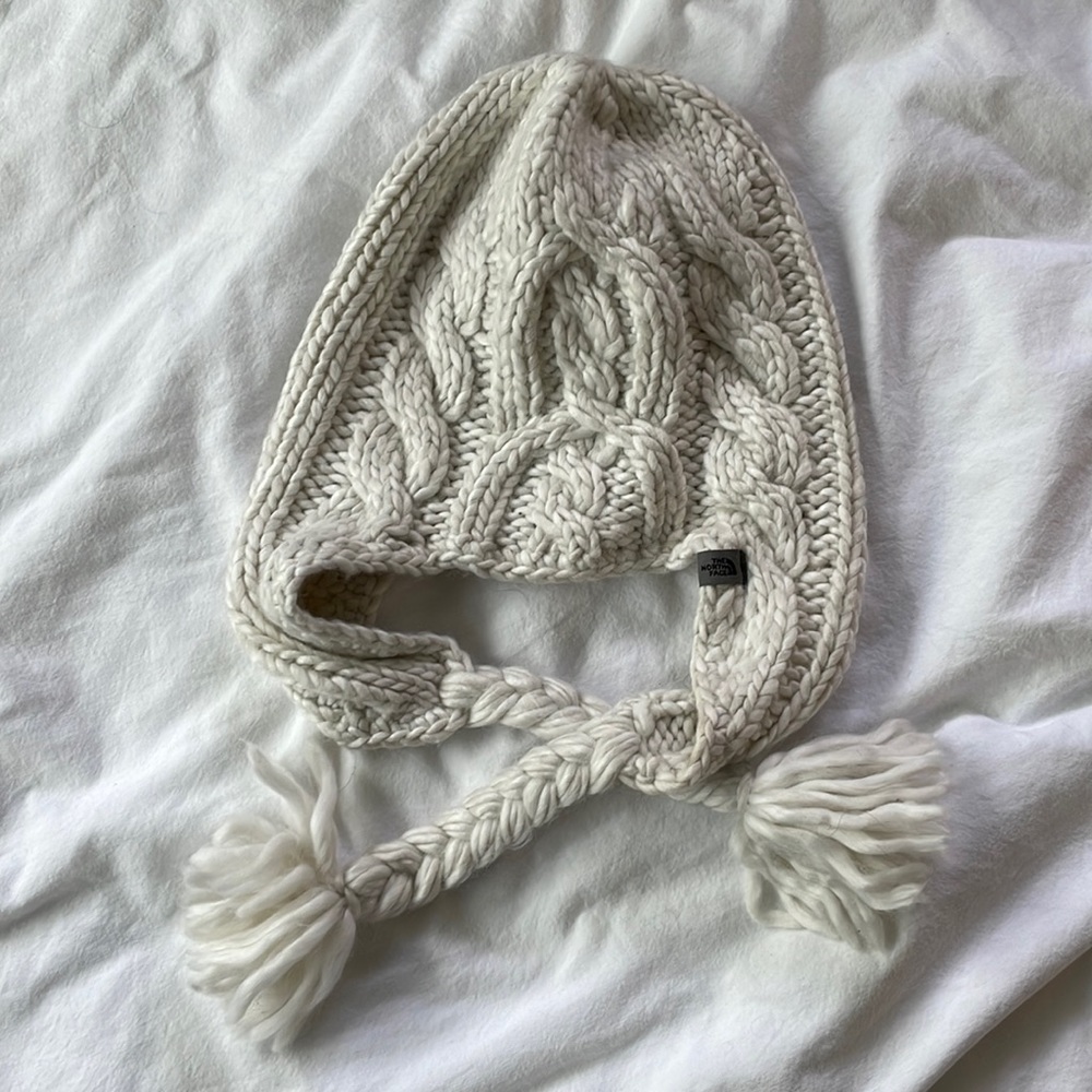 North Face Beanie with Tassels